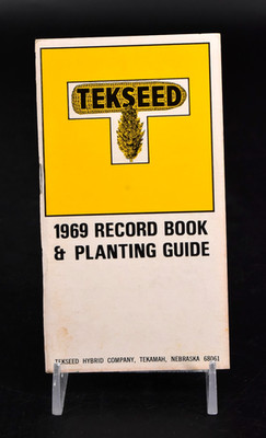 VTG 1969 Tekseed Hybrids Seed Corn Farming Memo Notebook Unused Nebraska