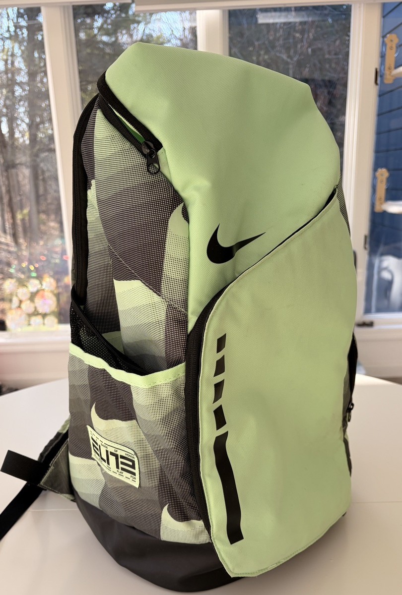 Nike Hoops Elite 32L Vapor Green Black Basketball Backpack FZ7311