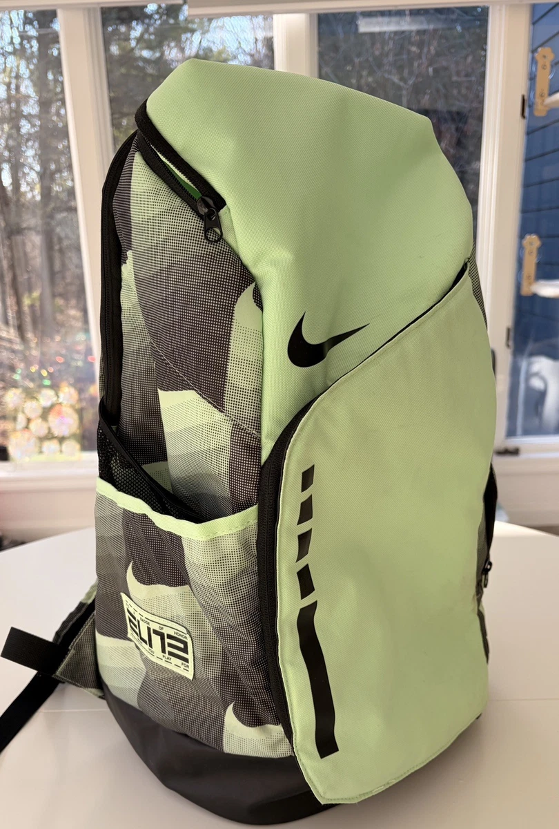 Nike Hoops Elite 32L Vapor Green Black Basketball Backpack FZ7311 Nike Hoops Elite 32L Vapor Green Black Basketball Backpack FZ7311