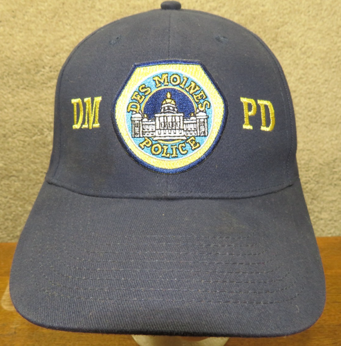 Vtg DMPD Des Moines Iowa Police Department cop Trucker adjustable hat ...