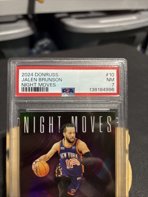 2024-25 Panini Donruss Jalen Brunson Night Moves PSA 7 SSP Case 