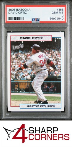 2005 BAZOOKA #168 DAVID ORTIZ RED SOX HOF POP 2 PSA 10