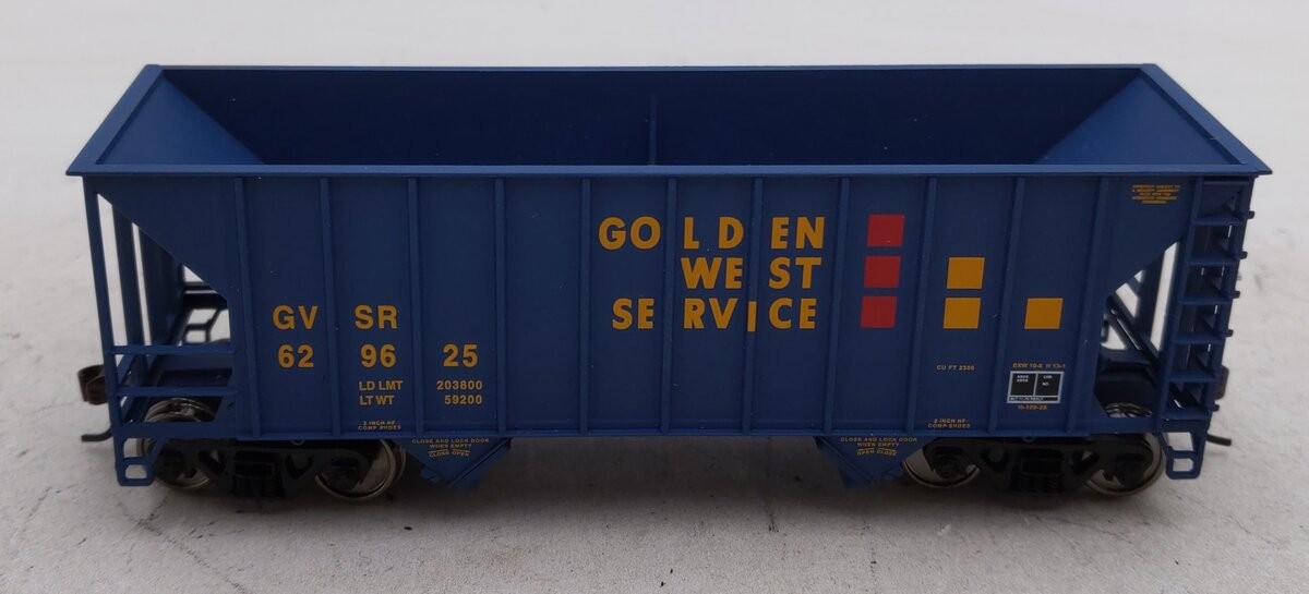 Walthers 932-7416 HO Golden West Service Greenville 100 Ton Twin Hopper #629625