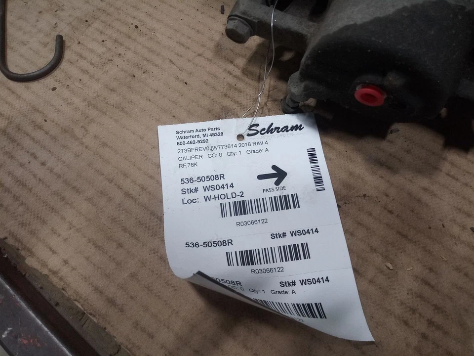 Passenger Right Caliper Front 10.8" Rotor Fits 06-18 RAV4 3066122 - Image 3 of 4