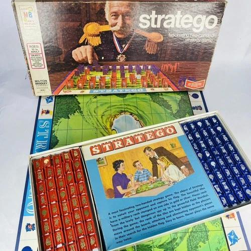 Complete! Vintage Stratego Board Game 1977 Edition by Milton Bradley