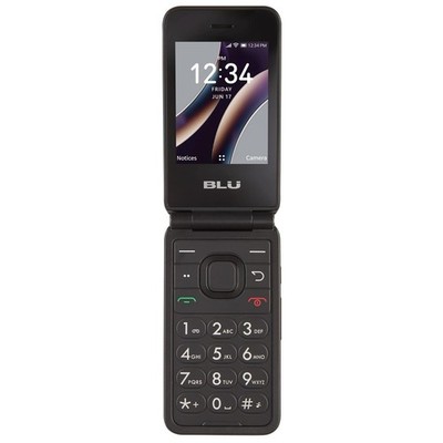 BLU FLEX 8GB Prepaid Flip Phone [Walmart Family Mobile] Black - New Open Box