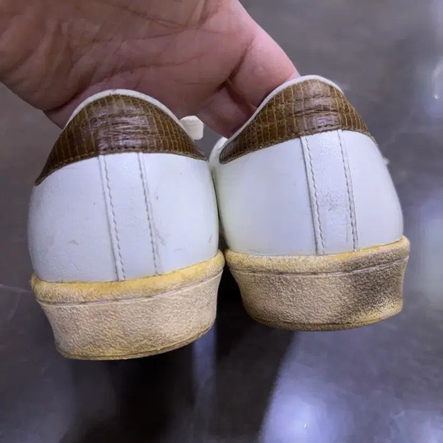 Adidas Superstar 80's Vintage Sneakers 275 - White & Brown Leather