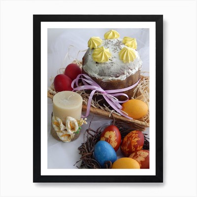 Ostertorte 1 Kunstdruck gerahmt Wandbild Poster Leinwanddruck Bild