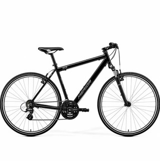 Never been riden!! Merida Crossway 10 V SE Hybrid Bike Black/Silver
