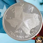 2021 1 oz .999 Silver TEXAS Mint Silver Battle Of The ALAMO 1836,  Fast SHIP 🚢