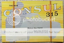 FORD CONSUL 315 Car Sales Brochure 1961 #F5224/361/ENG