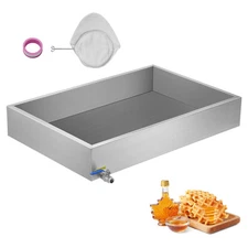 24x36x6 Maple Syrup Evaporator Pan 22 Gal Stainless W/Valve Home Outdoor
