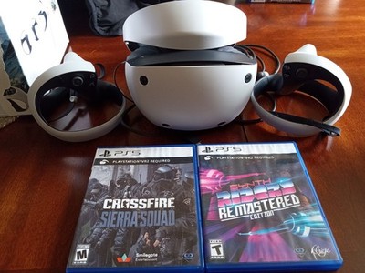 Sony PlayStation VR2 Headset and 2 Controllers + Games Bundle for PS5