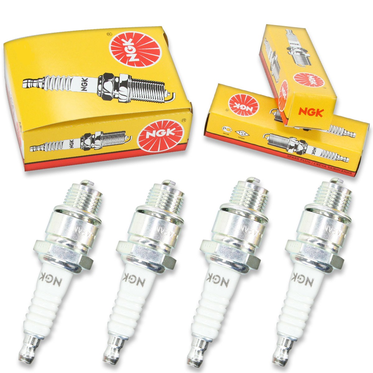 4pcs 1990 Ultranautics Jetfisher 1670B NGK Standard Spark Plugs 850 Kit Set wf
