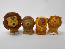 Fisher Price Little People Lions Lot of 4 Safari Zoo Animal Figures