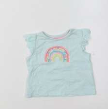 Baby UK Size 0-3 Months F&F Blue Basic Blouse