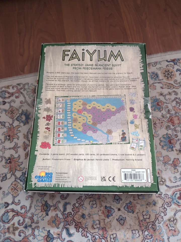 Faiyum Board Game Friedemann Friese Strategy Game Pre-Owned Complete In Box - Image 4 of 4