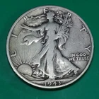 1943 S Mint Walking Liberty 90% Silver War Time Half Dollar