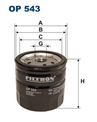 FILTRON Ölfilter OP 543 Anschraubfilter für LDV FORD FOCUS FIESTA TRANSIT DBW 1