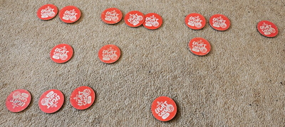 MAD CAPS - WORLD CAPS FEDERATION - Vintage 90s Pogs - LIGHT CAPS Part Set of 13 Of 25