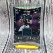 2020 Panini Spectra Fireworks Fabric ✨32/99✨ Carson Wentz #1