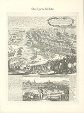 Schlacht bei Kesselsdorf 1745  (Text mit aufmontiertem Bild)