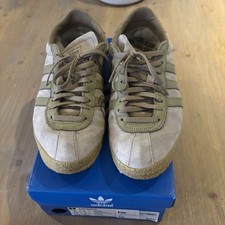 adidas Men's Suede Trainers Size 9 UK Topanga Cream Boxed