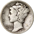 1921-D Mercury Dime - Key Date
