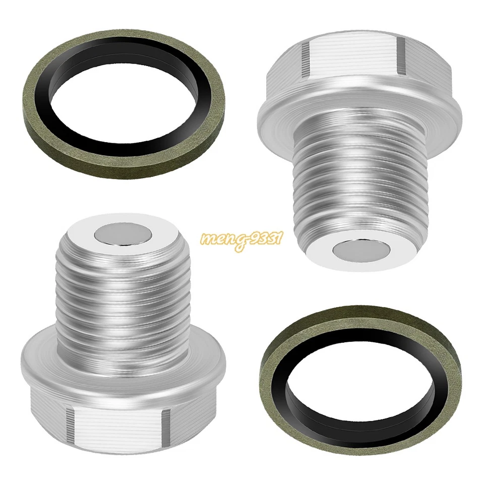 Tapones de drenaje de aceite 2 piezas para Suzuki Intruder 700 750 1400 Madura 1200 Quadrunner 230 Foto 3 de 4