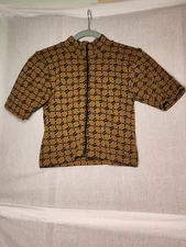 Urban Outfitters Out From Under Women’s Brown Crop Top With Front Zip Size L