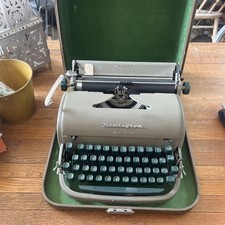 Remington Quiet-Riter Typewriter Miracle Tab Vintage Green Caps Needs Cleaned thumbnail