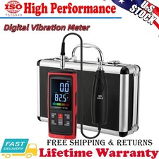 Vibration Meter Digital Vibrometer 3-in-1 Tester for Motor Pump Bearing Check