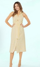 Likely yellow checkered dress Size 10