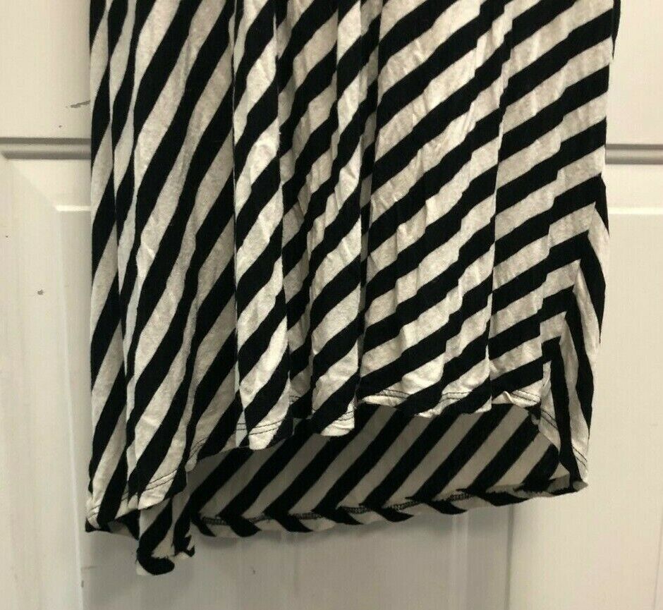 Bobeau Black & White Striped Strapless Dress or M… - image 2