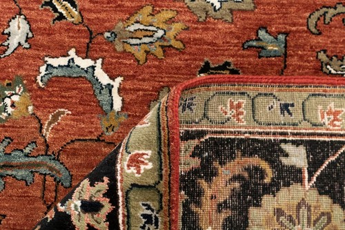 8x10ft Vintage Retro Royal Cozy Traditional Rust Navy Transitional Medallion Rug - Picture 8 of 8