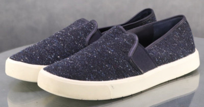Vince Women's Slip Ons Loafers Comfort Shoes Size 7 Black Blue