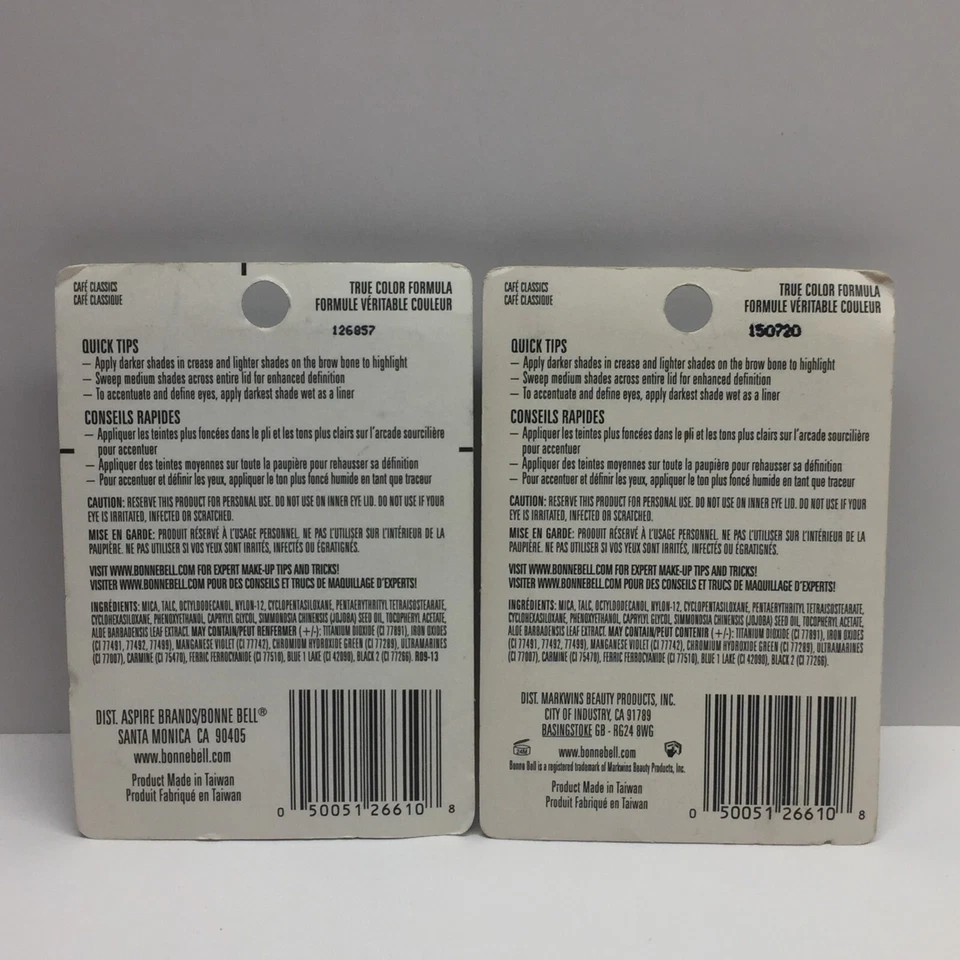 Lot of 2 Bonne Bell Eyeshadow Box CAFE CLASSICS  610 Discontinued - Image 3 of 4