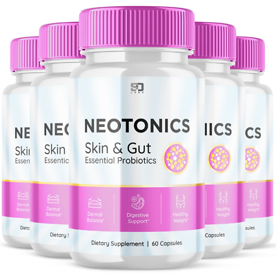 5 Pack) Neotonics, Neotonics Skin & Gut, Neotonics Probiotics (300 5 Pack) Neotonics, Neotonics Skin & Gut, Neotonics Probiotics (300