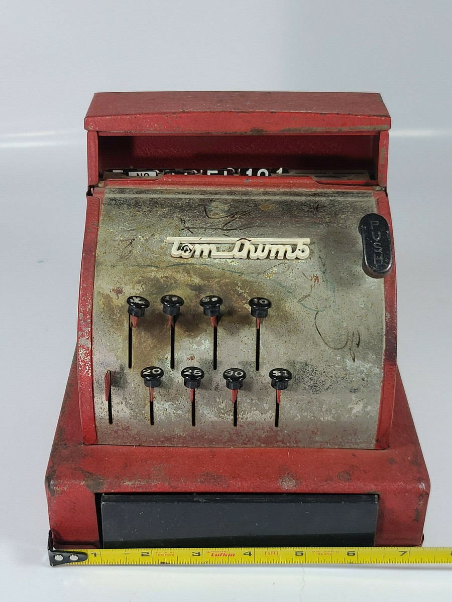 Vintage Metal Tom Thumb Cash Register Toy | eBay