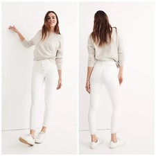 Madewell Women's 10" High-Rise Skinny Crop Jeans: Button-Front Edition Sz 26