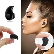 Mini Wireless In-Ear Headset Earphone Earbud Earpiece Black