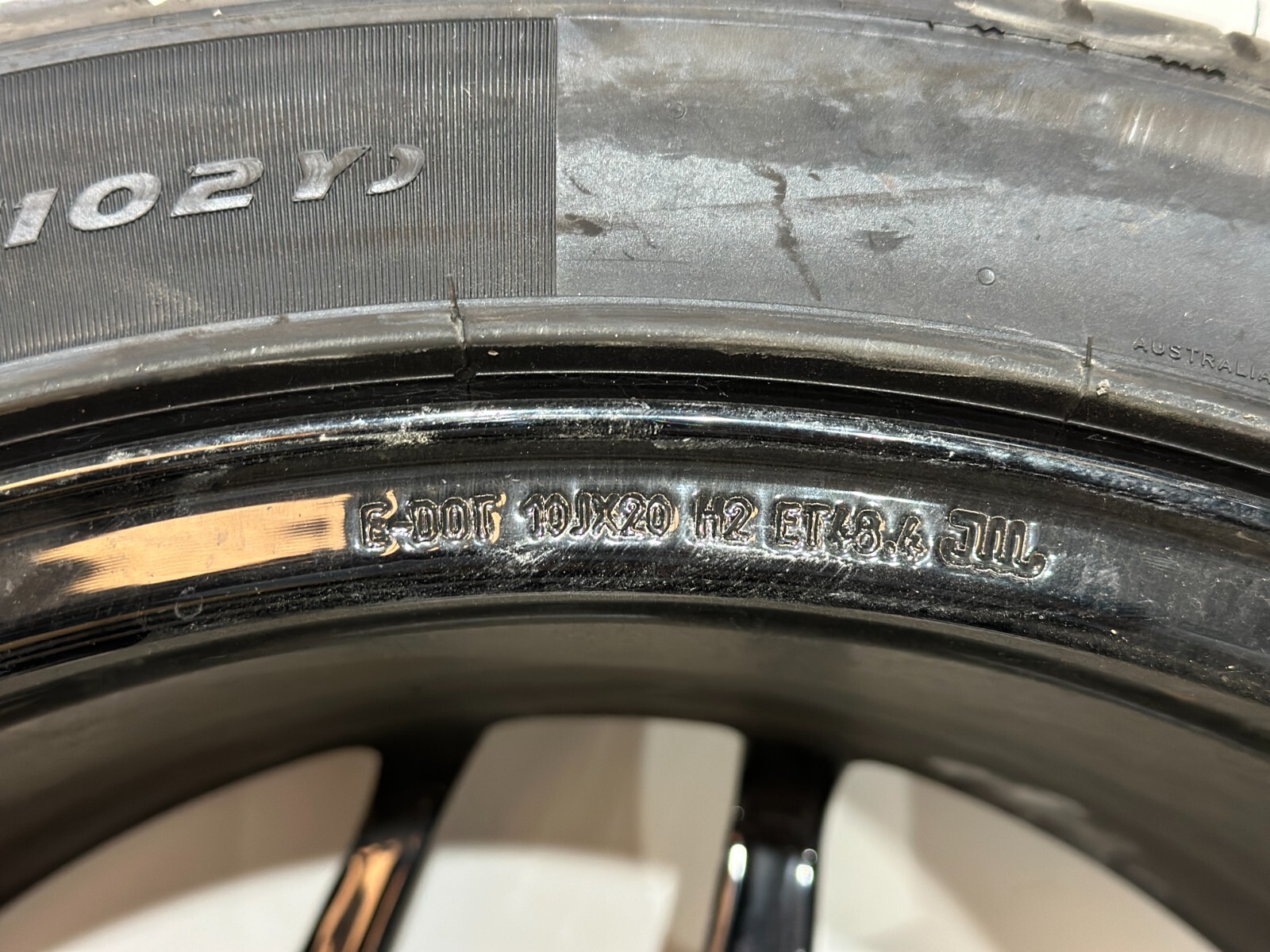 FERRARI 812 SUPERFAST 10x20 ET48 OEM FRONT BLACK WHEEL RIM
