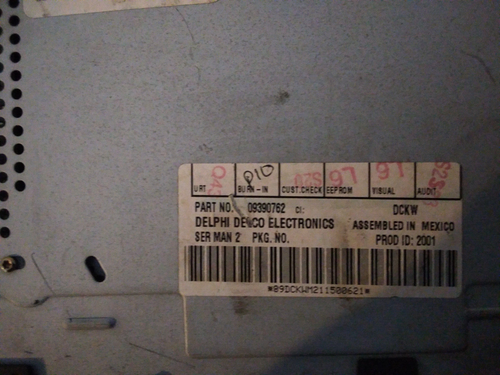 96-02 Pontiac Grand Am Prix CD Radio OEM * 09390762 * - Picture 2 of 2