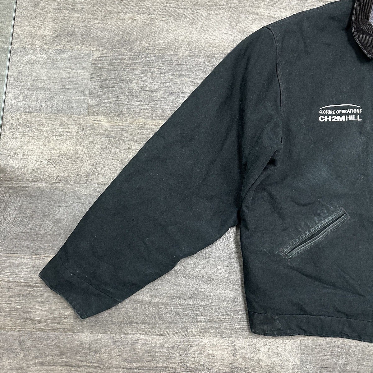Carhartt J01 BLK Duck Detroit Work Jacket Men's Size 54 Carhartt J01 BLK Duck Detroit Work Jacket Men's Size 54