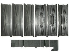 6pc 1971 Aurora AFX Speed-Lok HO Slot Car 9" Straight SQUEEZE Track 2539 Unused