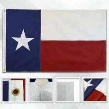 State of Texas Flag 3x5 ft Embroidered Outdoor Heavy Duty Flags Durable Double