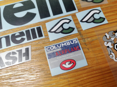 Lot De 8 Stickers Originaux Cinelli MASH SF - Autocollants Pour Cadre Vélo - NEUF