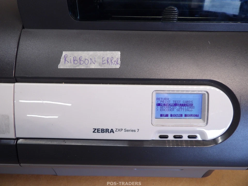 Zebra ZXP Series 7 Single Side Color ID Card Printer LAN & USB RIBBON ERROR - Bild 3 von 4