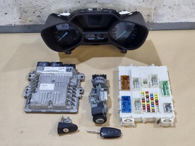FORD TRANSIT CONNECT MK2 1.6TDCI KOMPLETT ECU KIT SCHLÜSSEL ECU MODUL DV61-12A650-CHA