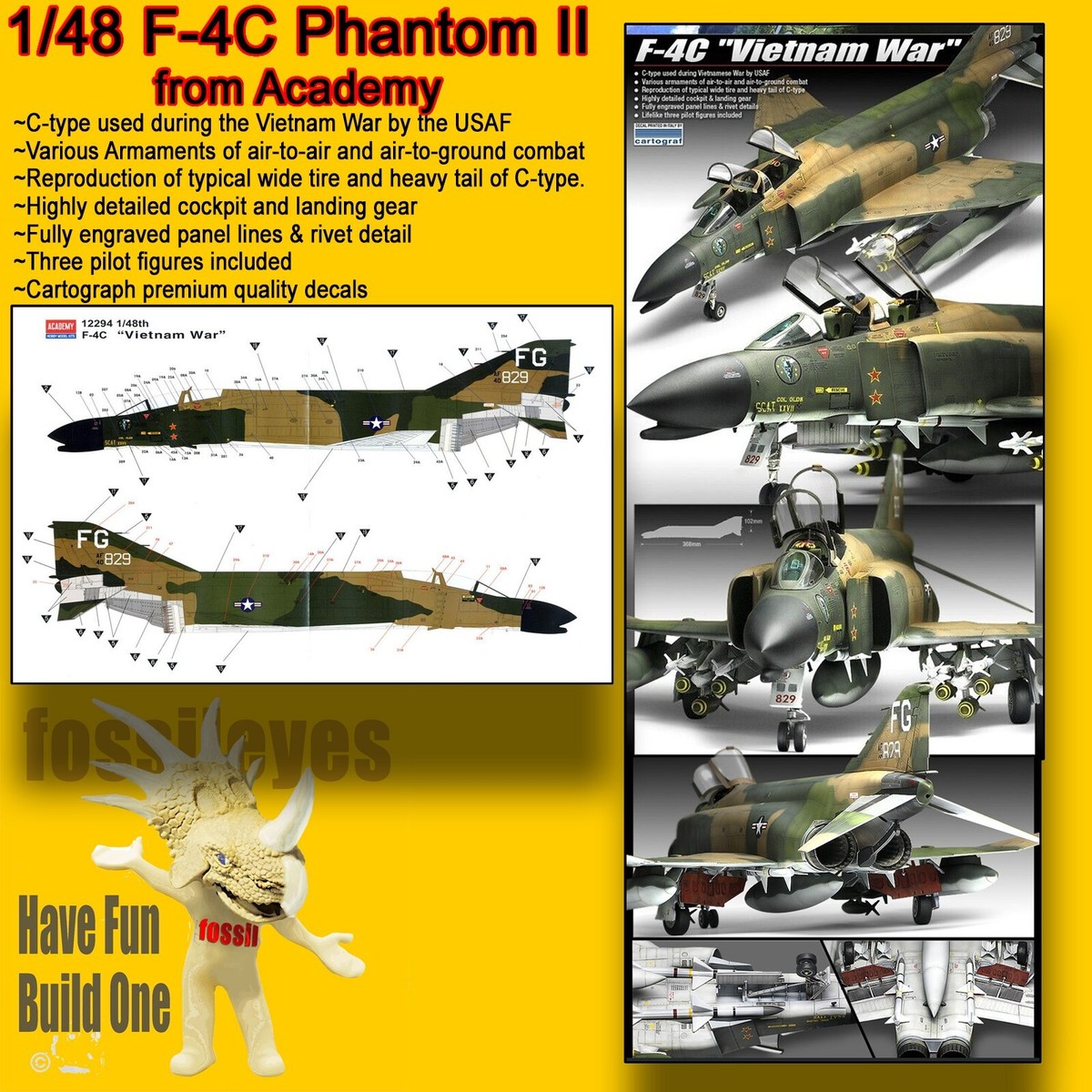 ACADEMY 12294 1/48 F-4C PHANTOM II 